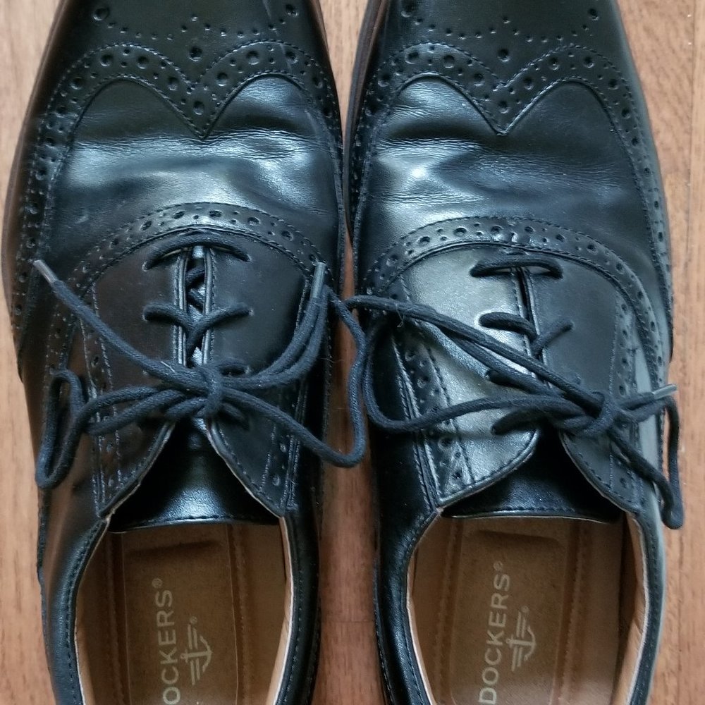 Men's Dockers black dress shoes Oxfords size 10